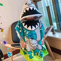 Thumbnail for Toystar SharkPoncho|  Poncho beach bath towel for children - badhanddoek kinderen (2)