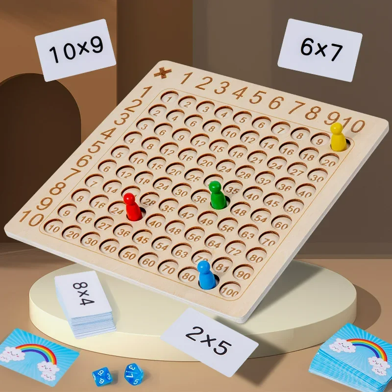 EcoToys Calcublox | Wooden Educational Math Game - Learn to count quickly & easily
