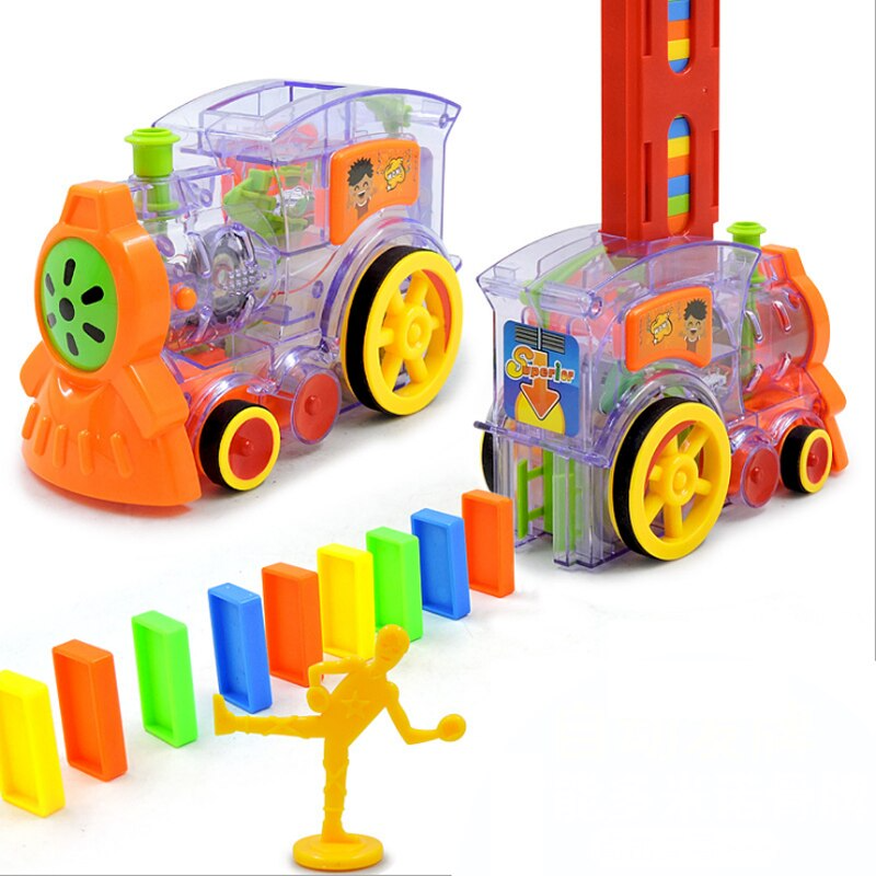 Super Domino Train | Stimulates building fun and creativity - Quick domino setup