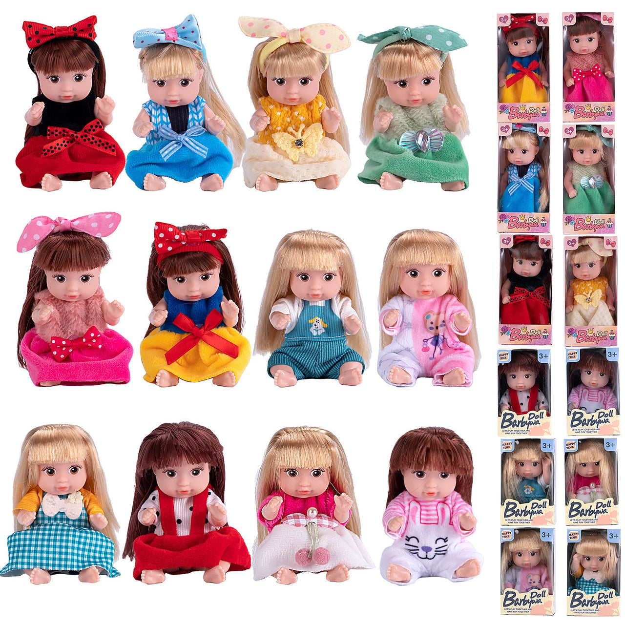 Toystar DollyDreams | Magical play fun - Set of cute dolls with colorful dresses - Bestseller - Magisch speelplezier - Set...