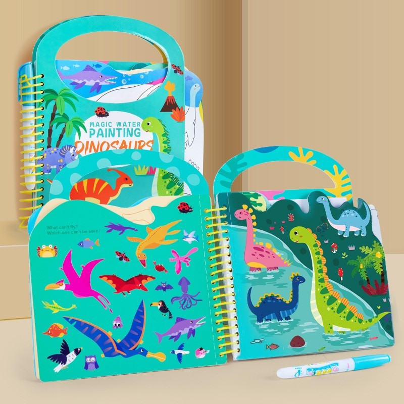 Toystar DinoSplash Water Coloring Book | Make every bath time an adventure – Educational and creative coloring fun with wa...