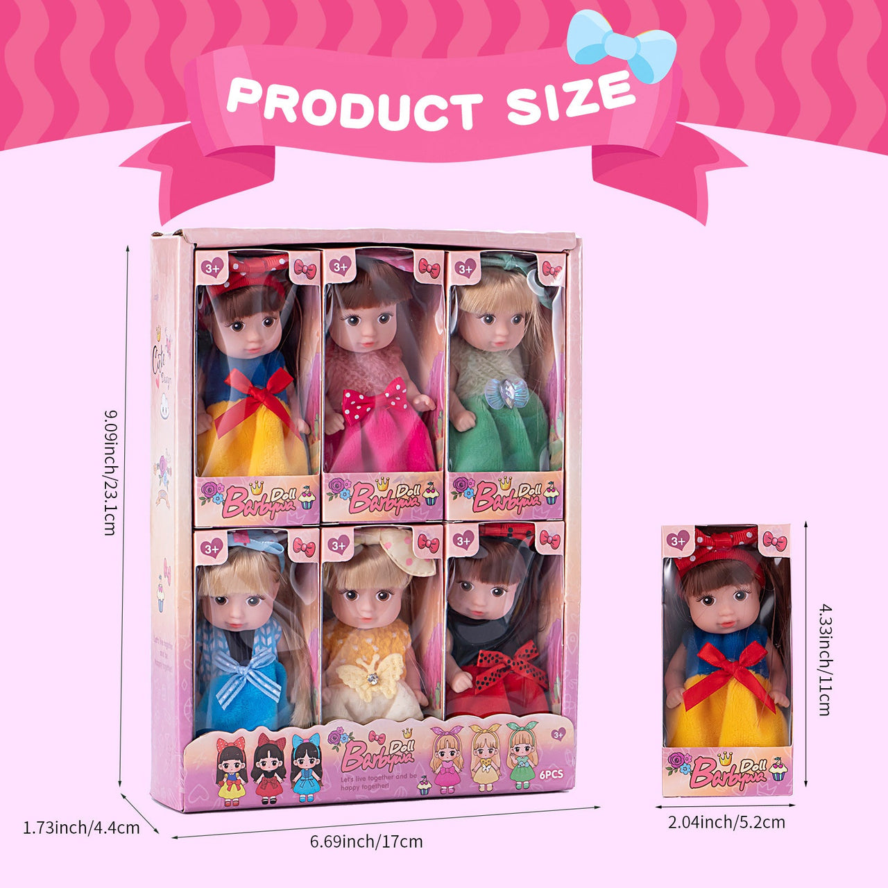 Toystar DollyDreams | Magical play fun - Set of cute dolls with colorful dresses - Bestseller - Magisch speelplezier - Set...