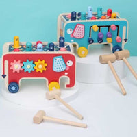 Thumbnail for Toystar ElefunPlay | Discover, Beat and Learn - Wooden Mallet and Xylophone Game for Kids - Ontdek, sla en leer - Houten h...