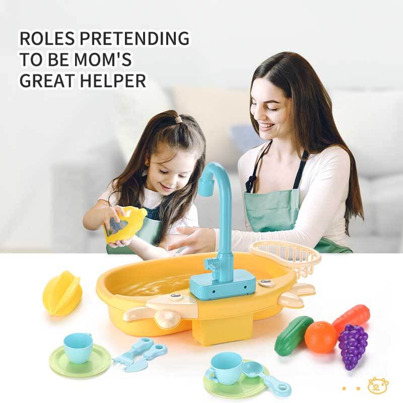 Toystar AquaWash | Learning housekeeping through play - Realistic toy dishwasher with running water - Spelenderwijs huisho...