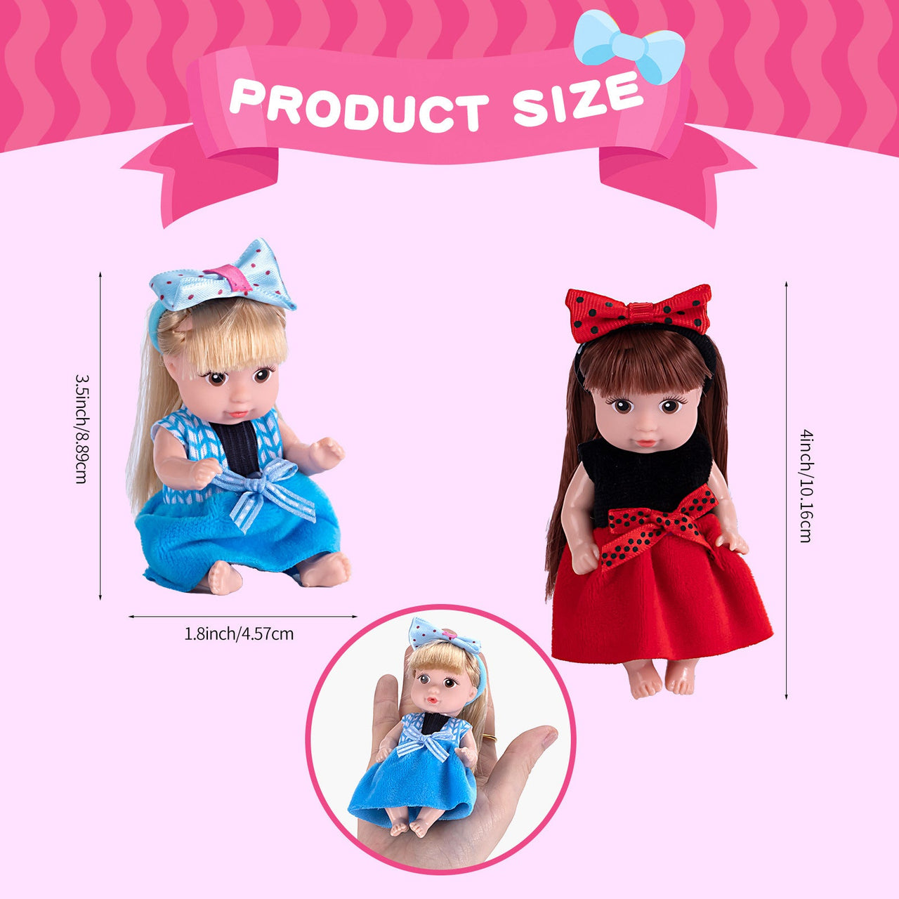 Toystar DollyDreams | Magical play fun - Set of cute dolls with colorful dresses - Bestseller - Magisch speelplezier - Set...