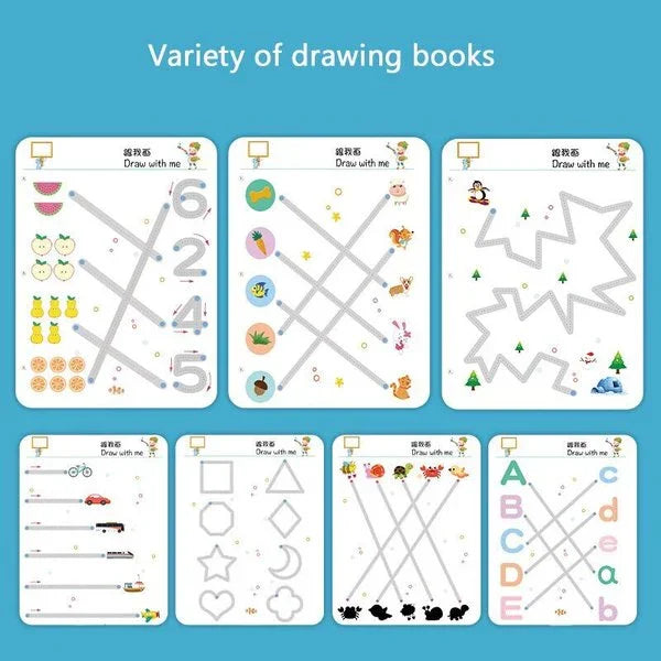 Toystar Children's Tracing Workbook | Stimulates playful learning and motor skills - Play and learn fun - *Stimuleert spel...