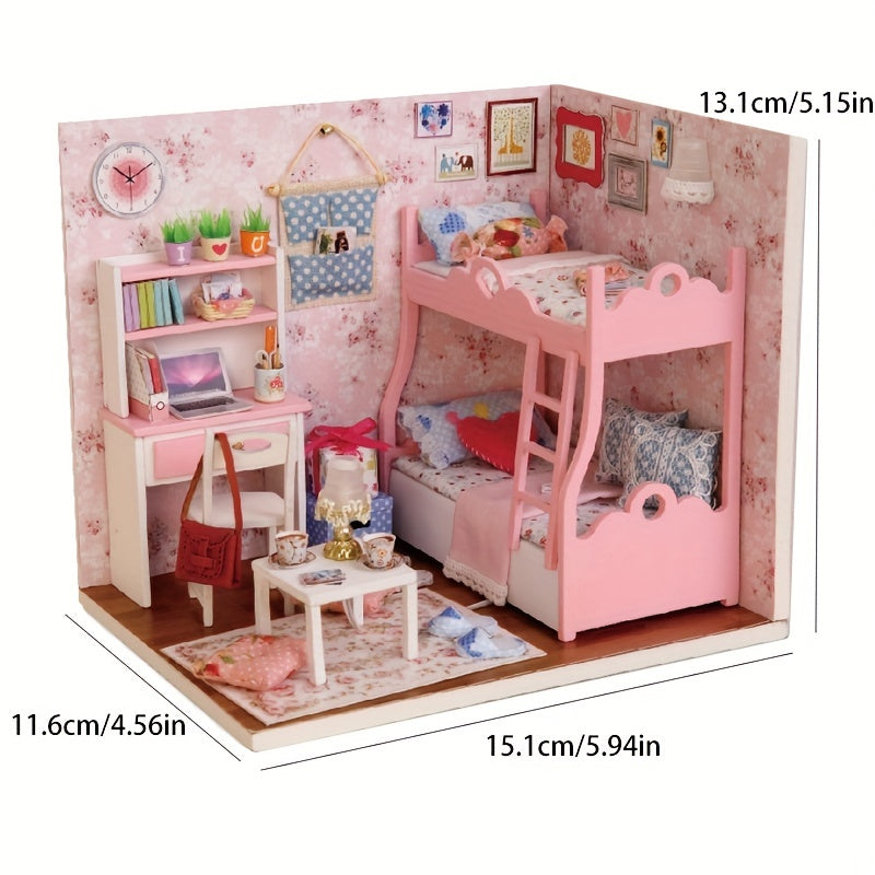 Dollhouse | Magical mini world - DIY wooden house with LED lighting