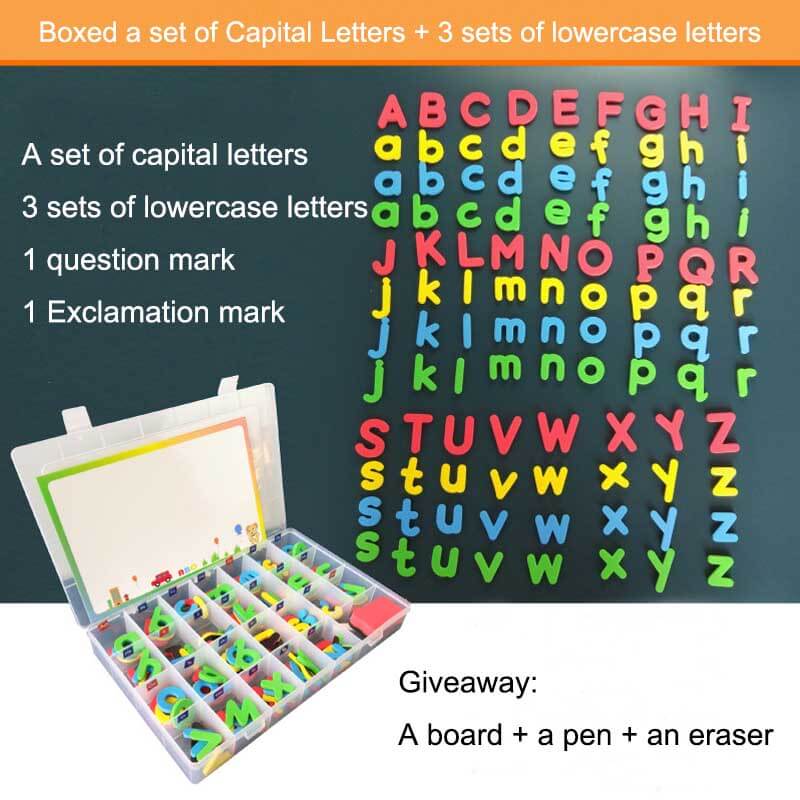 Toystar AlphaMag | Educational fun - Double-sided magnetic letter set with accessories - Leerzaam speelplezier - Dubbelzij...