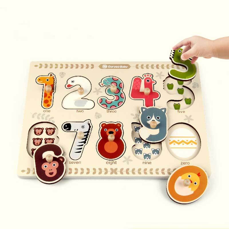 Toystar NummaPals | Learn to count in a playful way! - Montessori puzzle book with numbers and animals - Spelenderwijs ler...
