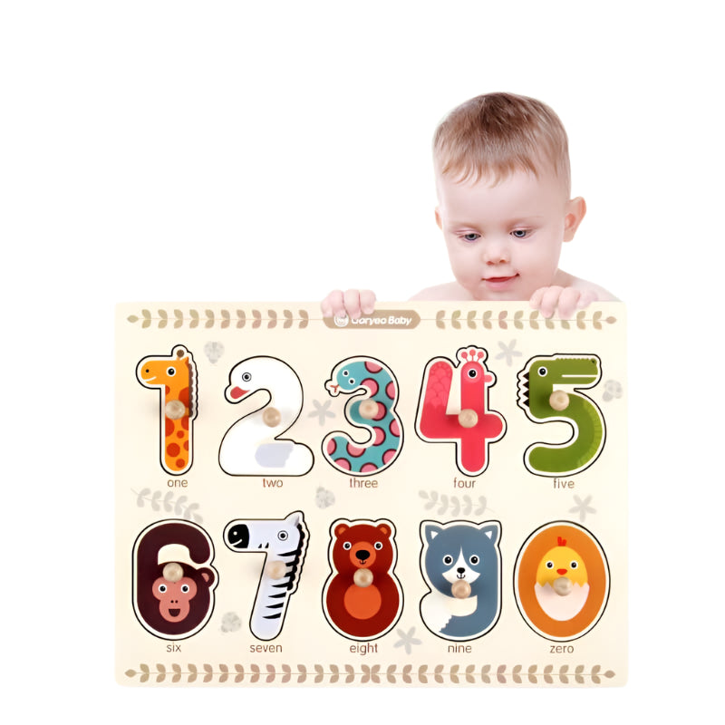 Toystar NummaPals | Learn to count in a playful way! - Montessori puzzle book with numbers and animals - Spelenderwijs ler...