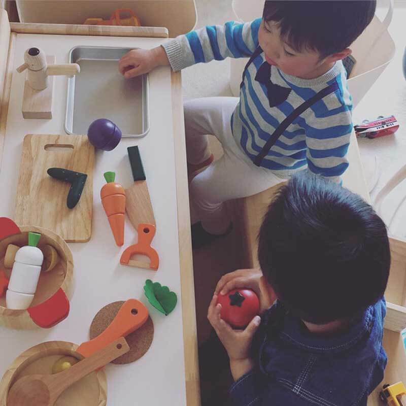 Toystar MiniChef | Playful cooking - Wooden play kitchen with sliceable vegetables and fruit - Spelenderwijs koken - Houte...