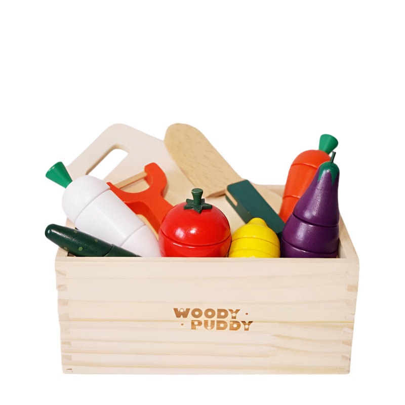 Toystar MiniChef | Playful cooking - Wooden play kitchen with sliceable vegetables and fruit - Spelenderwijs koken - Houte...
