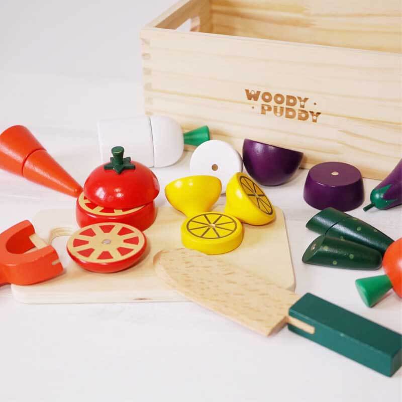 Toystar MiniChef | Playful cooking - Wooden play kitchen with sliceable vegetables and fruit - Spelenderwijs koken - Houte...