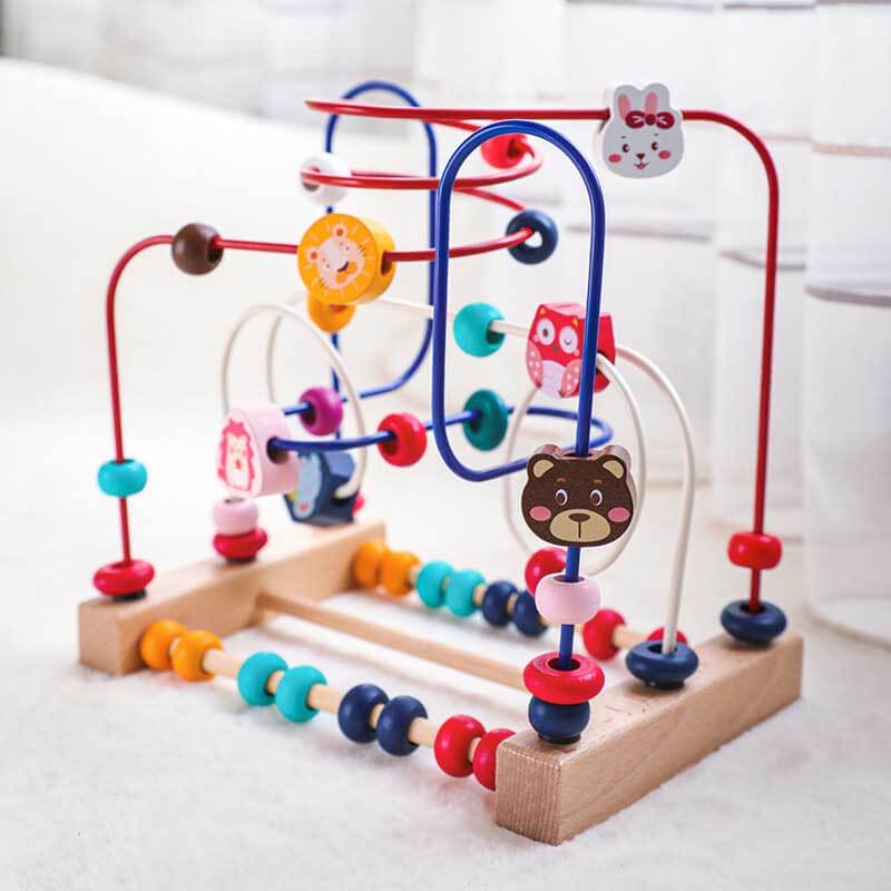 Toystar BeadMaze | Learning and playing in balance - Montessori wooden bead spiral for children - Leren en spelen in balan...