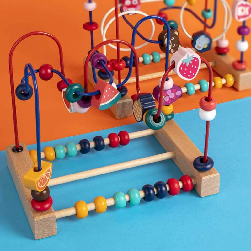 Toystar BeadMaze | Learning and playing in balance - Montessori wooden bead spiral for children - Leren en spelen in balan...