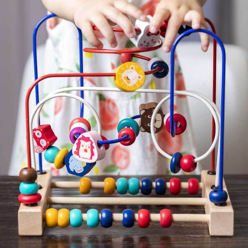 Toystar BeadMaze | Learning and playing in balance - Montessori wooden bead spiral for children - Leren en spelen in balan...