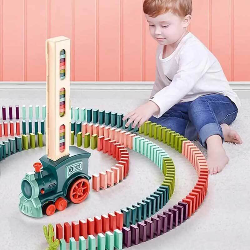 Toystar DominoExpress | Endless fun - Automatic domino train with colorful blocks - Eindeloos speelplezier - Automatische ...