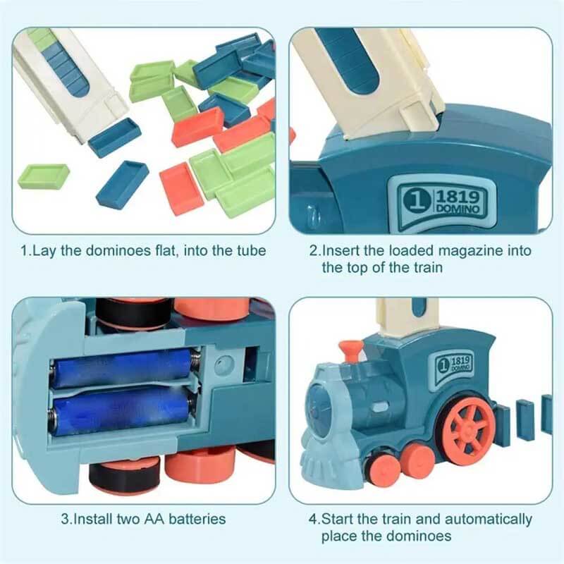 Toystar DominoExpress | Endless fun - Automatic domino train with colorful blocks - Eindeloos speelplezier - Automatische ...