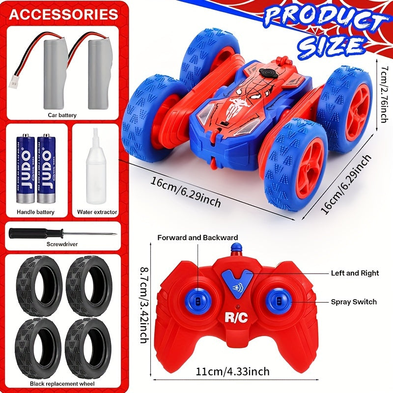 Toystar SpinMaster Stunt Car | Spectacle and action - 360° stunts with light and spray - Spektakel en actie - 360° stunts ...