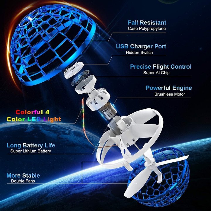 Toystar AirGlide Orb | Magical fun for young and old - Floating mini drone for endless fun - Bestseller - Magisch plezier ...