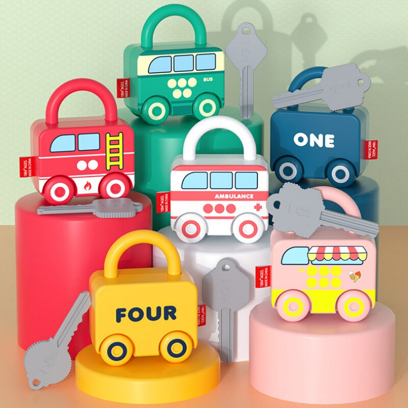 LocknLearn | Learning to discover with interactive Montessori toy locks - Stimulates curiosity and motor skills
