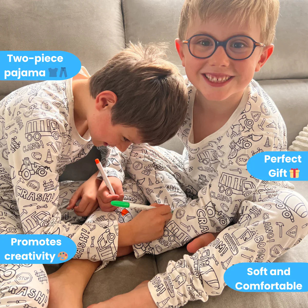 Toystar TruckTales | Colors and dreams - DIY pajama set with cool vehicles - Kleuren en dromen - DIY pyjamaset met stoere ...