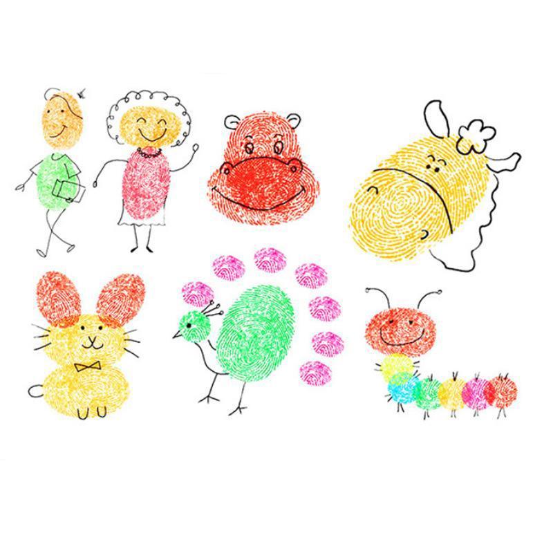 Toystar Finger Stamp Painting Set | Stimulates creativity and fun - Ink painting cushion for children - Stimuleert creativ...