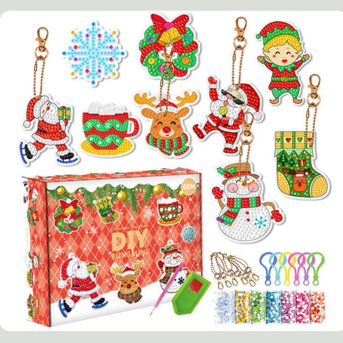 Toystar SparklyXmas | Festive surprise - DIY diamond painting keychain blind box - Feestelijke verrassing - DIY diamant sc...