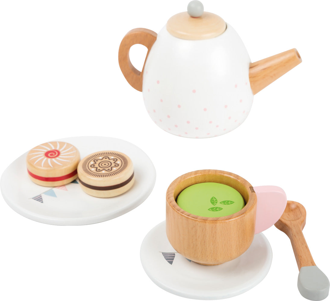 Toystar EcoToys Wooden Tea Service | Create unforgettable moments - Beautiful wooden accessories - Creëer onvergetelijke m...