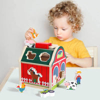 Thumbnail for Toystar FarmyPlay | Educational and fun - Wooden sorting farm with farm animals and shapes - Leerzaam en leuk - Houten sor...