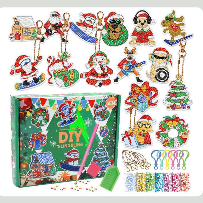 Toystar SparklyXmas | Festive surprise - DIY diamond painting keychain blind box - Feestelijke verrassing - DIY diamant sc...