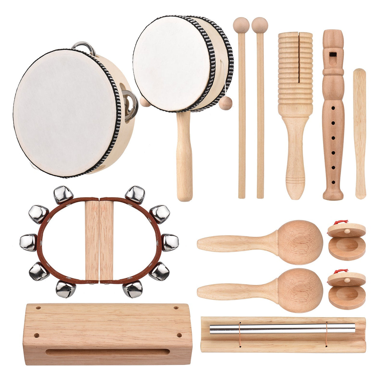 Toystar Ecotoys HarmonyPlay | Put Music in Your Child's Hands - Wooden musical instruments set - Breng Muziek in de Handen...