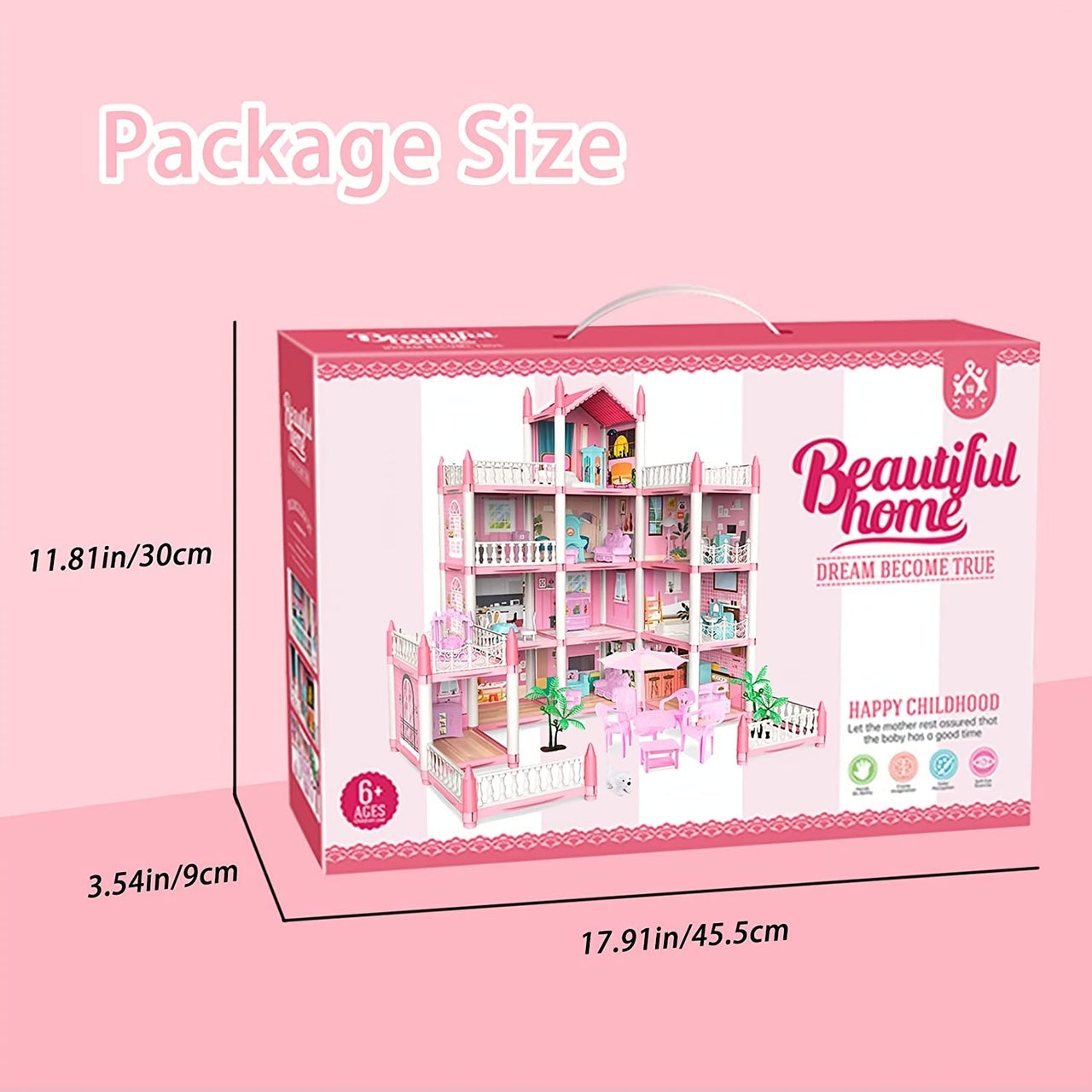 Wonderland Dollhouse | Magical mini world - DIY princess castle with LED lighting