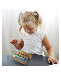 Thumbnail for Toystar Ecotoys SensoryBlocks | Develop sense of touch and coordination - Montessori wooden puzzle set - Ontwikkel tastzin...