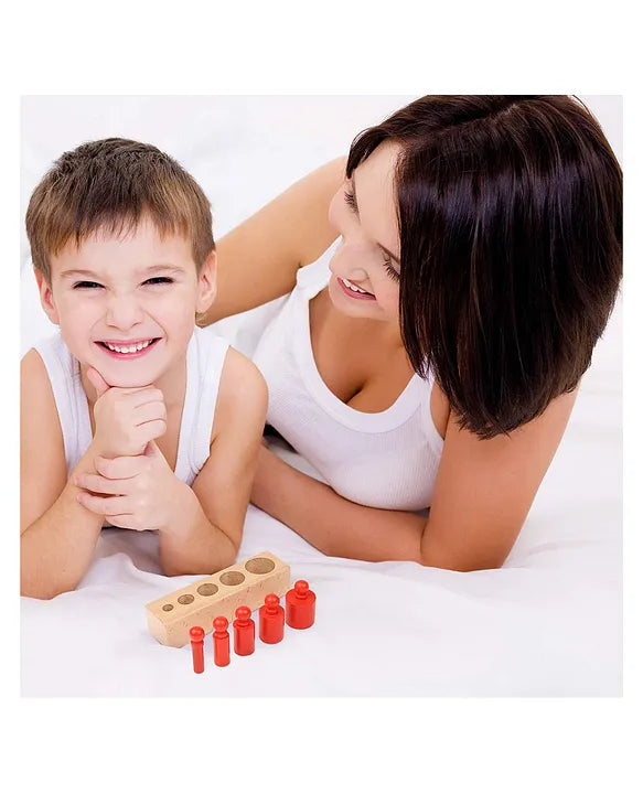 Toystar Ecotoys SensoryBlocks | Develop sense of touch and coordination - Montessori wooden puzzle set - Ontwikkel tastzin...