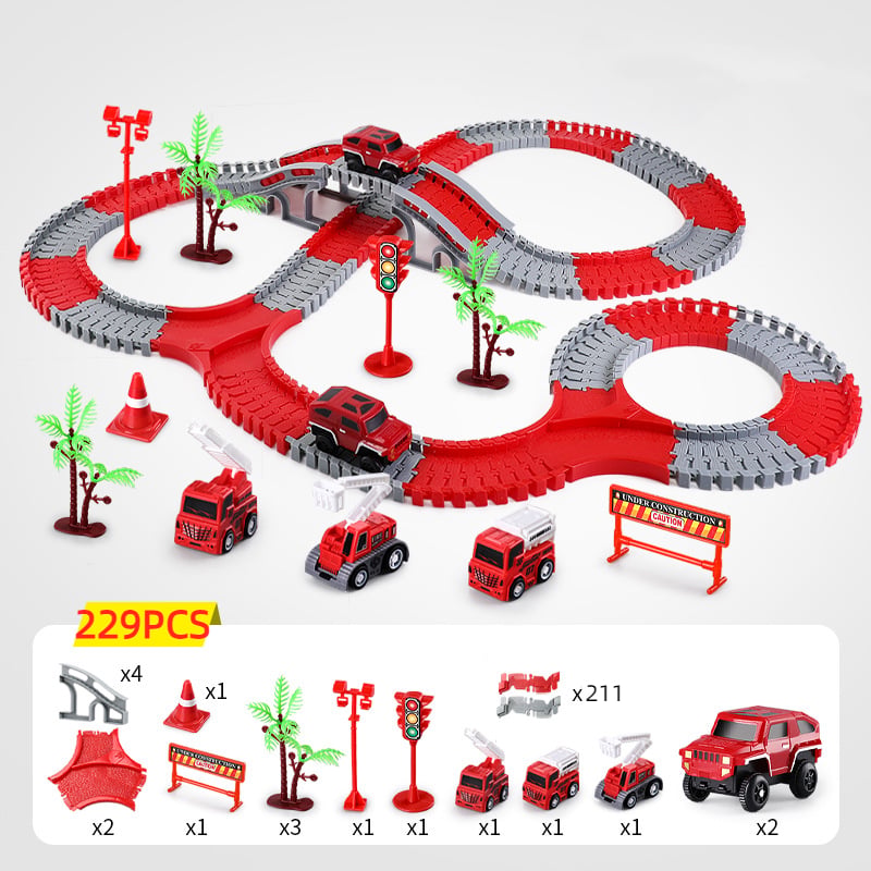 Toystar Flexible RaceTrack - Flexible Rail Track Toy Set Race Track - Flexible RaceTrack - Flexibele Railspoor Speelgoedse...