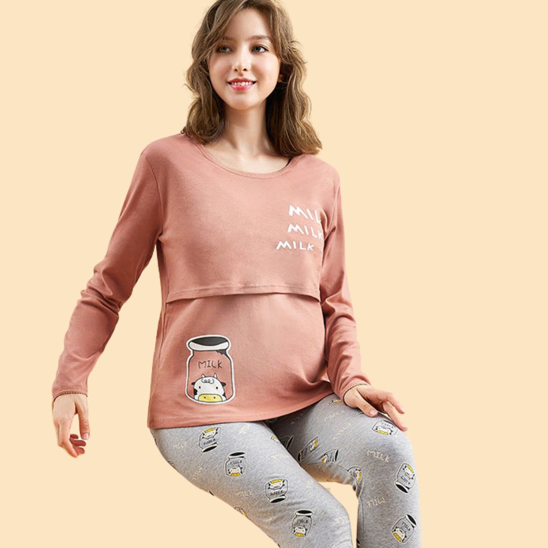 Toystar Mom's Comfort | Feel Beautiful and Caring - Soft Maternity Dress for Home - Voel Je Mooi en Zorgzaam - Zachte Zwan...