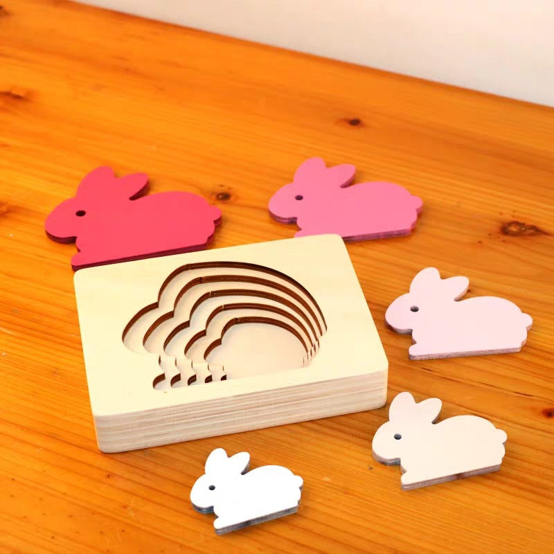 Toystar EcoToys Animato™ | Encourage playful learning - Animals 3D Wooden Puzzle - Stimuleer spelenderwijs leren - Dieren ...