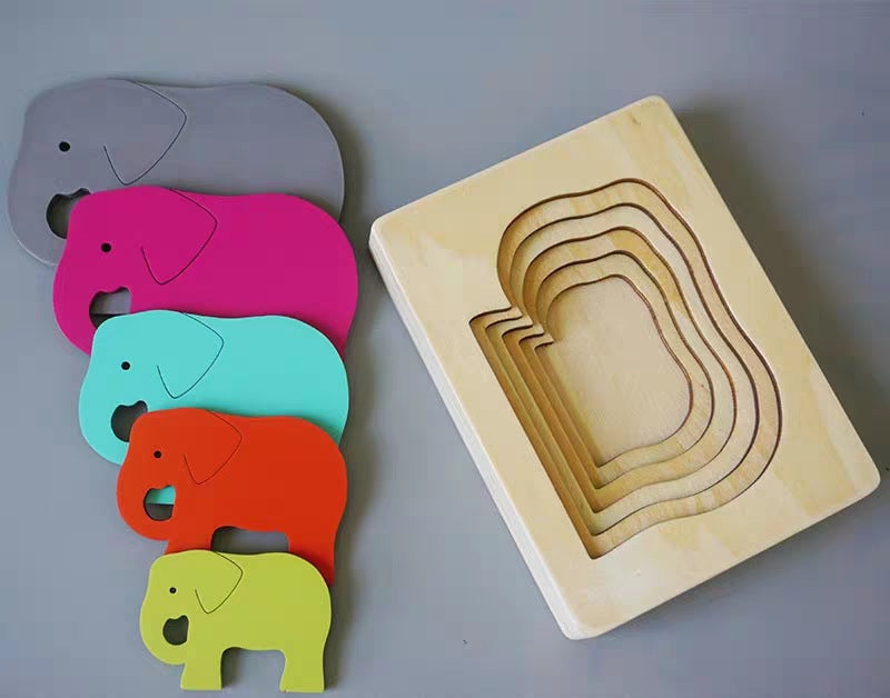 Toystar EcoToys Animato™ | Encourage playful learning - Animals 3D Wooden Puzzle - Stimuleer spelenderwijs leren - Dieren ...