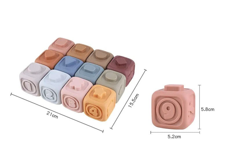Toystar Building Blocks | Endless Creativity for Little Ones - Soft silicone building blocks - Eindeloze Creativiteit voor...