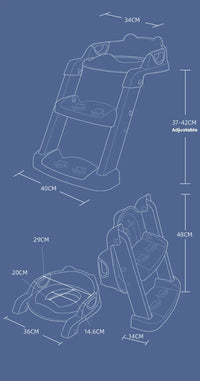 Thumbnail for Toystar Foldable Potty Training Chair | Safe and Adjustable - Perfect for Kids - Veilig en Verstelbaar - Perfect voor Kind...