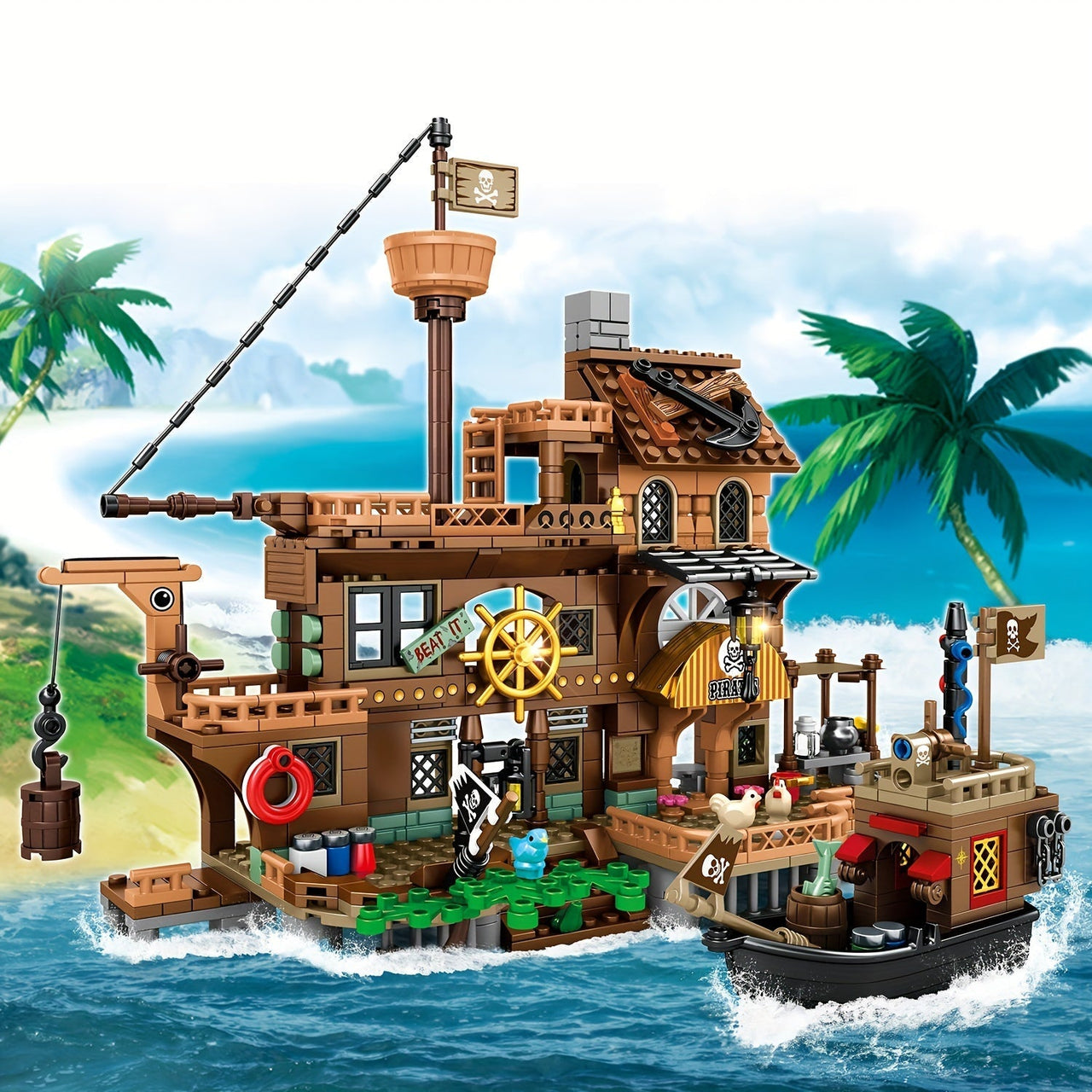 Toystar PirateQuest Castle | Experience epic adventures - Pirate fort building playset for kids - Beleef epische avonturen...