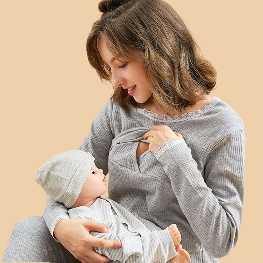 Toystar Mom's Comfort | Feel Beautiful and Caring - Soft Maternity Dress for Home - Voel Je Mooi en Zorgzaam - Zachte Zwan...