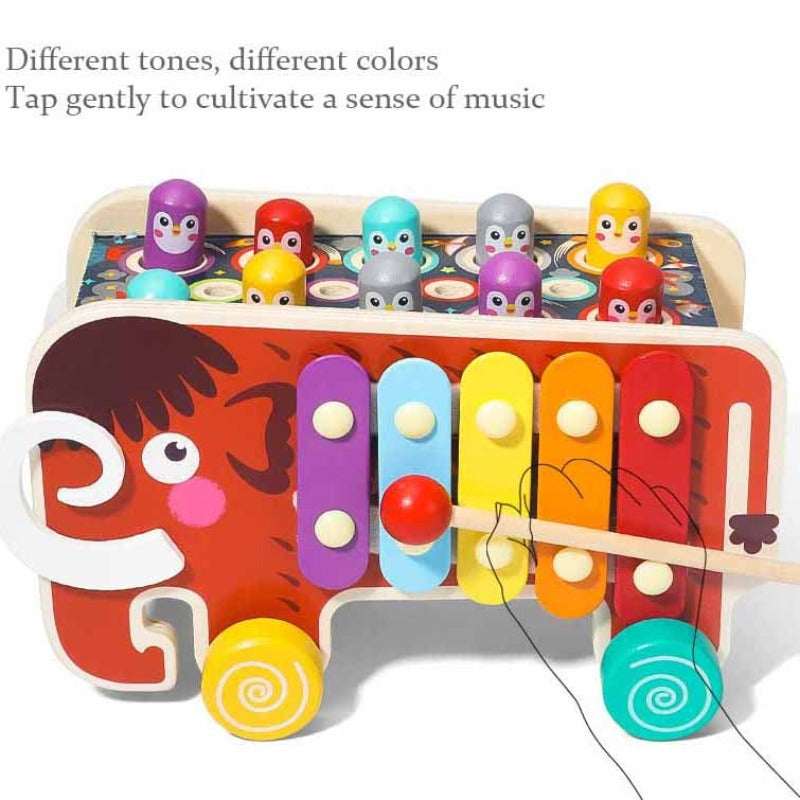 Toystar ElefunPlay | Discover, Beat and Learn - Wooden Mallet and Xylophone Game for Kids - Ontdek, sla en leer - Houten h...
