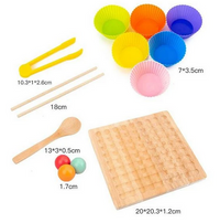 Thumbnail for Ecotoys BeadBounce | Count, Slide, Win - Montessori Bead Board Sorting Game