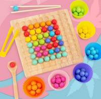 Thumbnail for Ecotoys BeadBounce | Count, Slide, Win - Montessori Bead Board Sorting Game