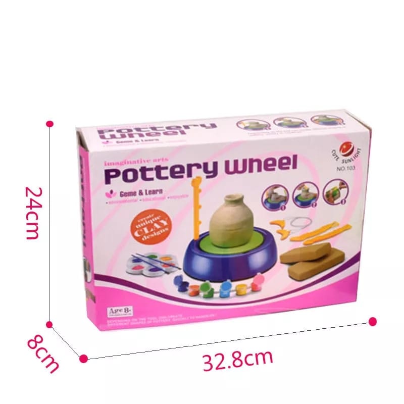 Creative Pottery Set | Learn and Make Your Own Pots - DIY Clay Workshop for Children