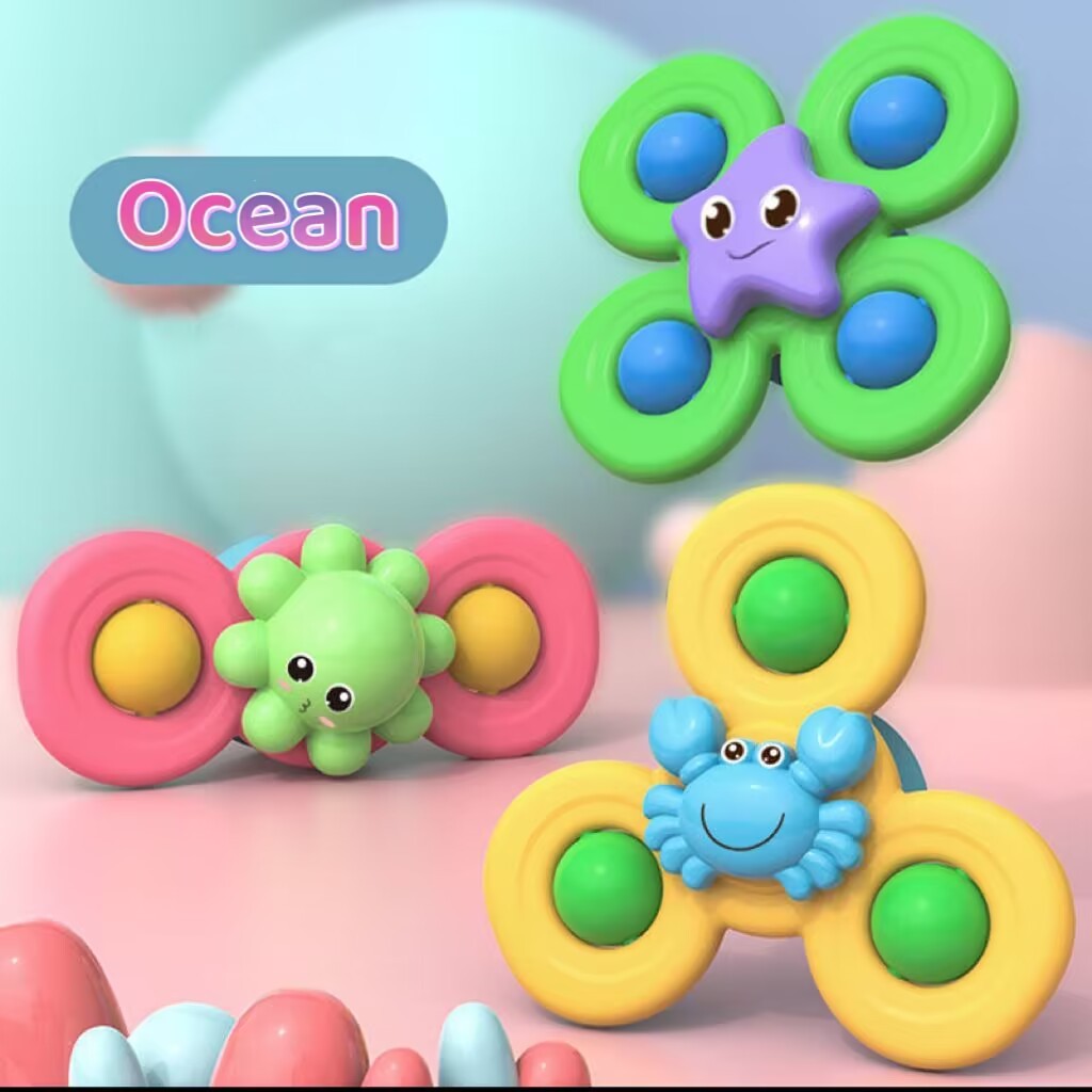 Toystar TwirlyTots | Endless fun for curious little ones - Suction cup spinner toy - Eindeloos speelplezier voor nieuwsgie...