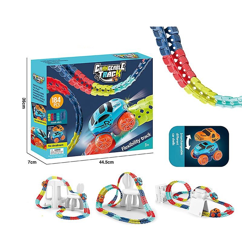 Toystar Real Changeable Track with LED Lights | Splashing Action - Race Track for Children - Spetterende Actie - Racebaan ...