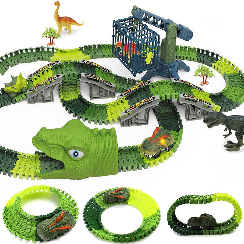 Toystar Flexible RaceTrack - Flexible Rail Track Toy Set Race Track - Flexible RaceTrack - Flexibele Railspoor Speelgoedse...
